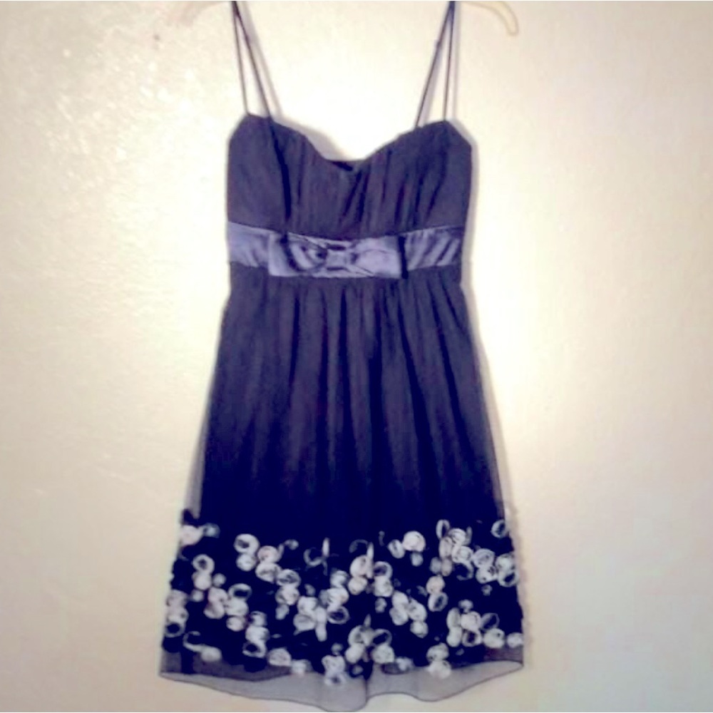 Ruby Rox Navy Blue Floral Summer Dress